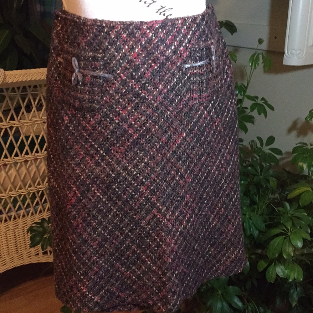 Cato 14 Velvet ribbon trimmed front pocket SKIRT